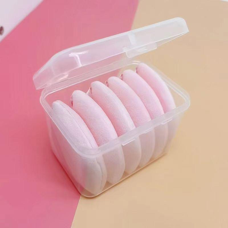 Triangle Velour Air Cushion Puff - Double-Sided Crystal Velvet Super Soft Fan-Shaped Makeup Puff for Loose Powder Setting