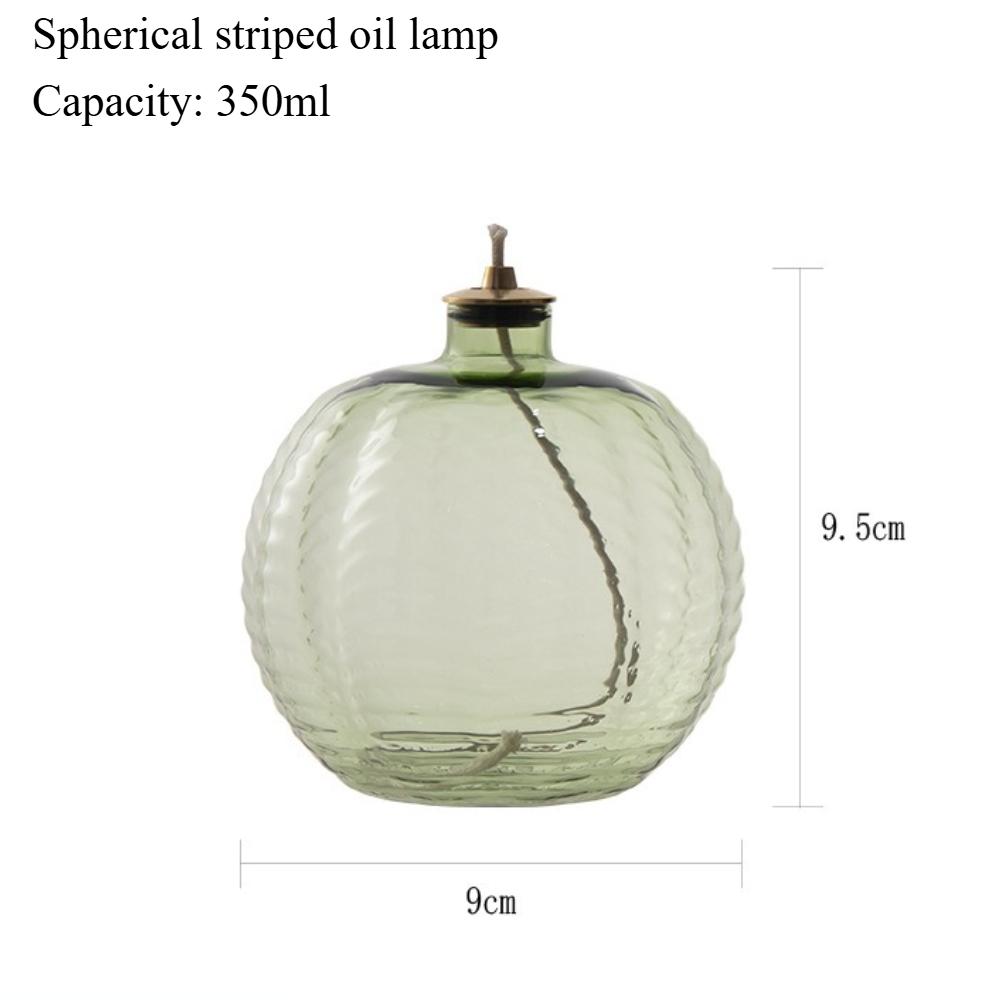 Creative Glass Oil Lamp Decorations for Home Decor Elegant Tabletop Centerpiece Smoke Free Crispy Oil Lamp For Bathroom Decor