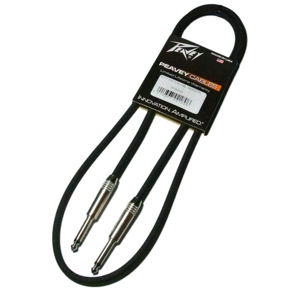 

PEAVEY Guitar Shield 4ft Instrument Cable XCON Lifetime Warranty Included 1.2m чёрный