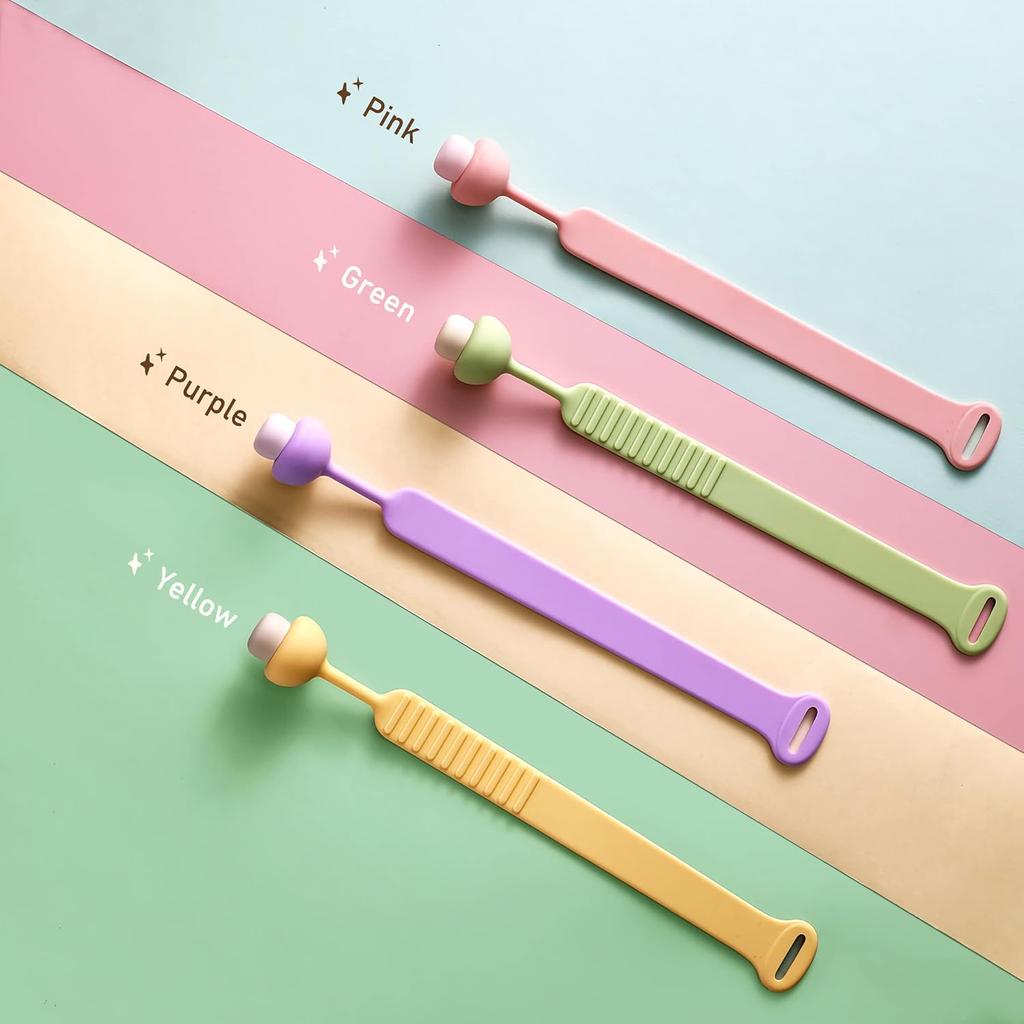 Silicone Toilet Seat Lifter Handle Avoid Touching Toilet Seat 2 Pcs Washable and Resusable Toilet Lid Lifter(Green and Purple) Green,purple