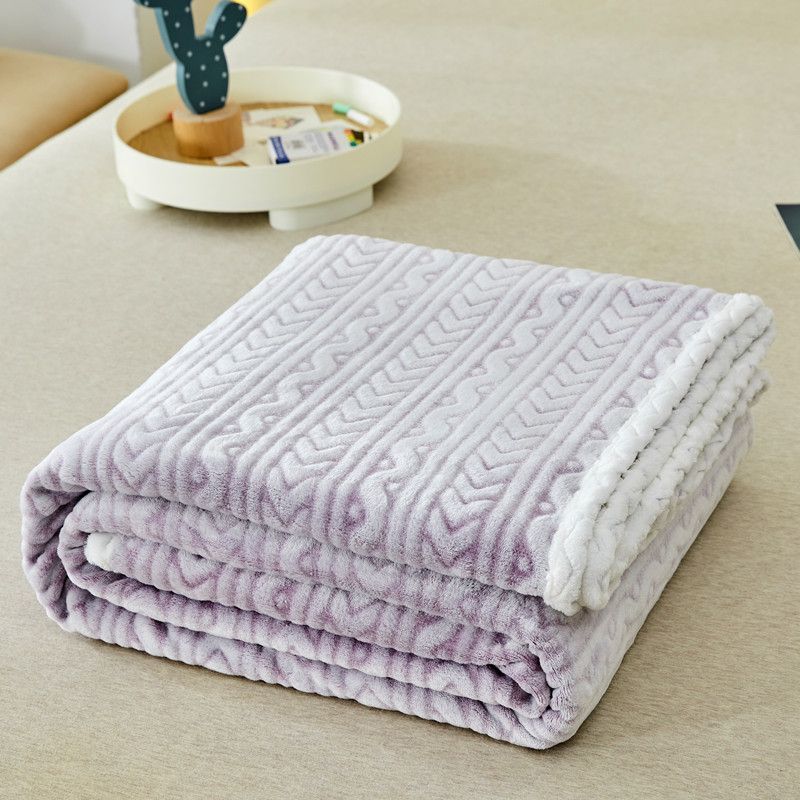 Winter Coral Fleece Blanket Office Nap Cover Flannel Student Dormitory Blanket Thick Double Bed Sheet