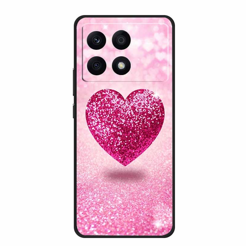 Para Xiaomi Poco X6 Pro 5G Funda Lujo TPU Silicona Trasera Fundas de Teléfono para Xiaomi Poco X6 Dibujos Animados Protector 2311DRK48I Funda