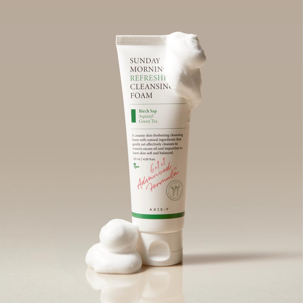 Освежающая пенка для умывания AXIS-Y Sunday Morning Refreshing Cleansing Foam 120ml 120ml