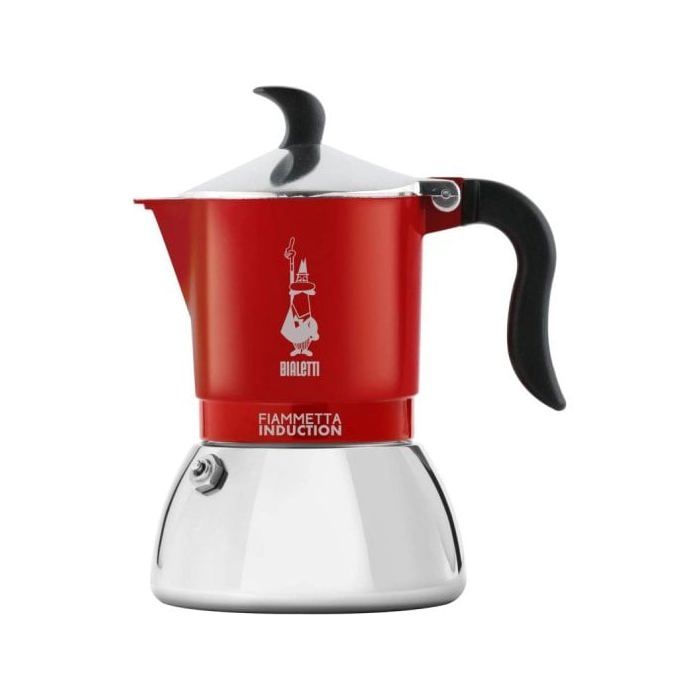 Italiensk kaffekanne Bialetti Fiammetta Induksjon 4 kopper 0 18L aluminium farger rød-svart
