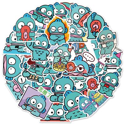 50 Cute Cartoon Water Monster Half Mermaid Laptop Suitcase Skateboard Graffiti Decoration Stickers