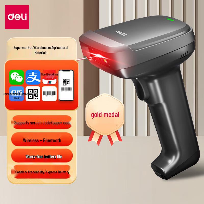 

Deli Wireless Bluetooth 2D Barcode Scanner