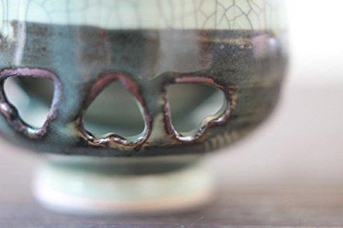 Ohori Soma Ware Matsunaga Kiln Double-Layered Sencha Bowl, Perfect As a Gift for a 60th Birthday, Stylish Teacup with Double Walls for Warmth