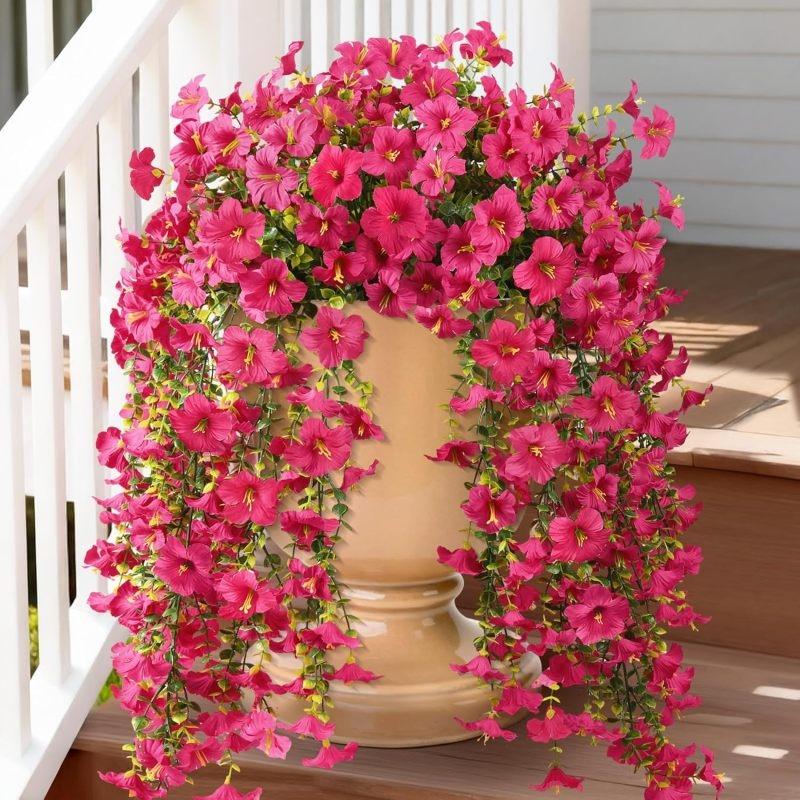 

1/2Pcs Artificial Flowers Vine Morning Glory Wedding Bridal Home Room Table Festival Decor Outdoor Yard Garden Arch DIY Gift Box 1 pc розы красного