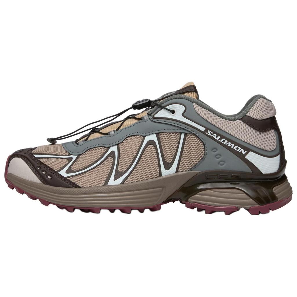 SALOMON Xt-Whisper Round Toe Non-Slip Breathable Support Low-Top Casual Trail Training Urban Commuting Running Shoes Unisex Sneaker Light-Brown 477618