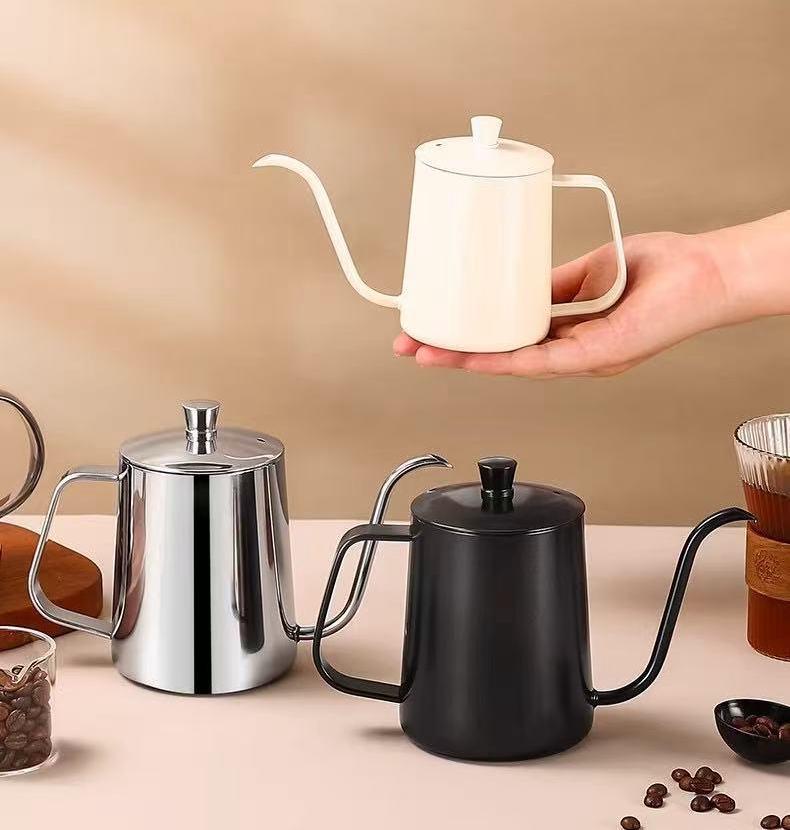 304 Stainless Steel Outdoor Pour-Over Coffee Pot with Long Spout