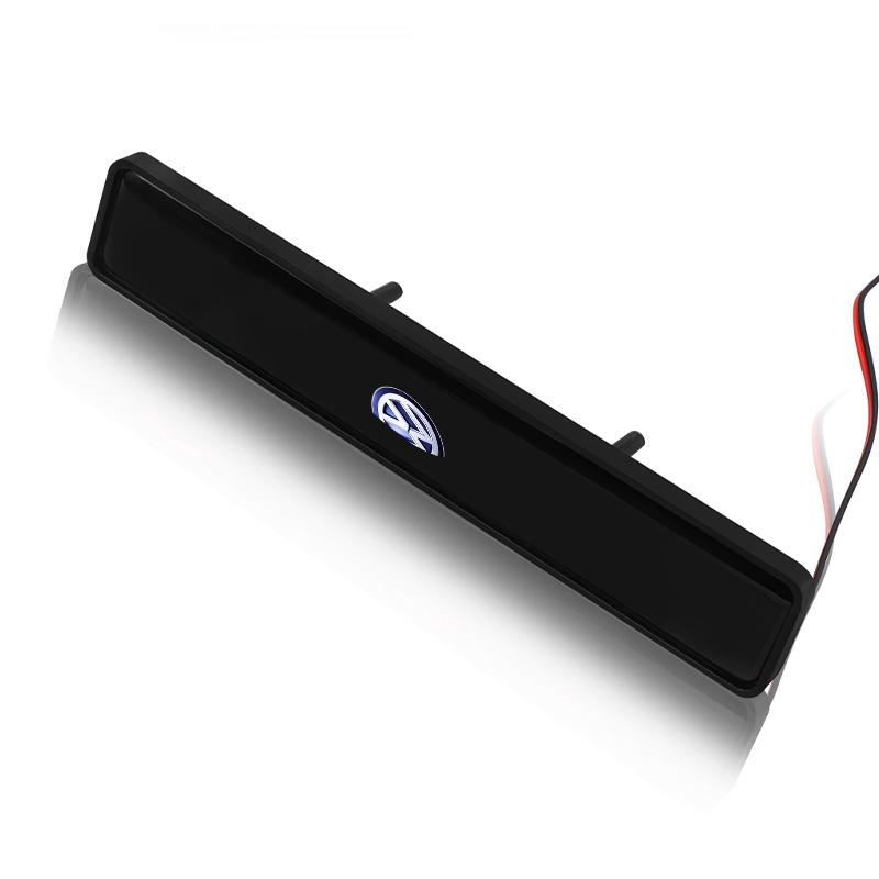 For Volkswagen Golf-6 7 4 5 POLO Passat B5 B6 B7 T4 T5 Tiguan Jetta Decorative LED Lights Front Hood Grille Decoration Badge