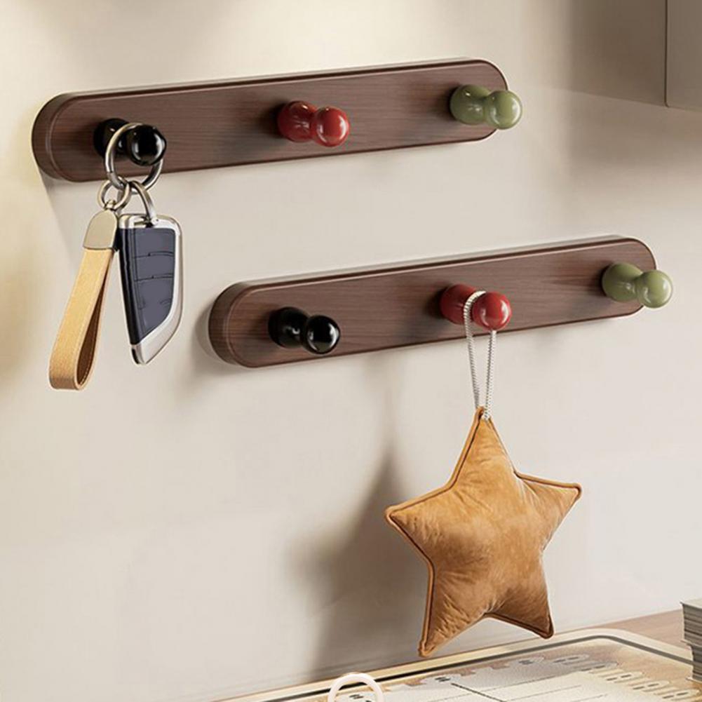 Adhesive Wall Hooks Towel Key Holders Simple Installation Strong Load-bearing Space-Saving Organizer for Home Decor