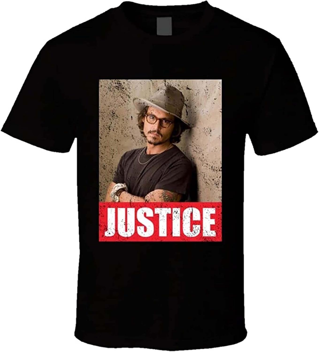Justice is Johnny Depp T Shirt 4XL чёрный