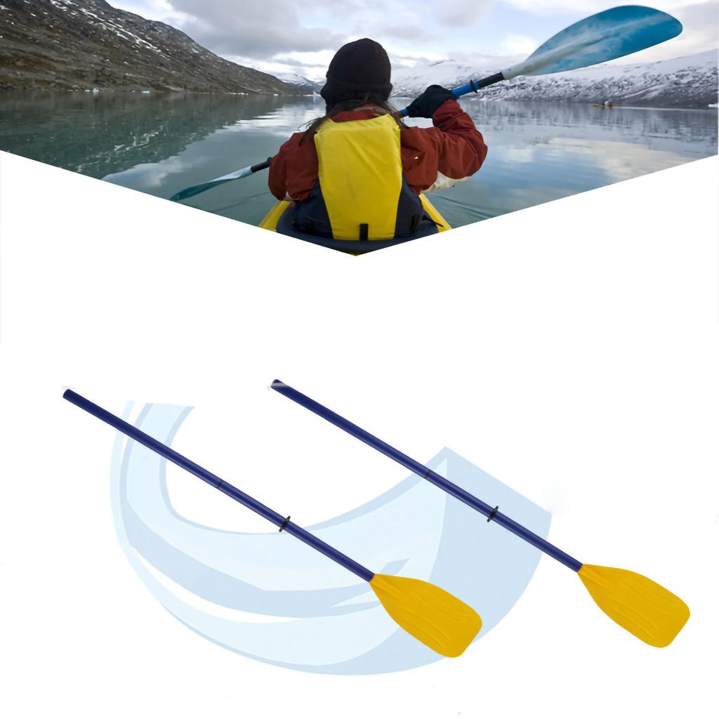 1 Pair Kayak Paddle Exquisite Workmanship High Strength PVC Detachable Lightweight Canoe Paddle for Rowing