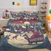 Christmas Gift 3D Printed Polyester Pillowcase Quilt Cover Two Or Three-Piece Set Is Available
