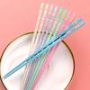 5 párů Plastové Sushi Hůlky Protiskluzové Jídelní Hůlky Čínské Hůlky Sada Restaurace