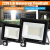 LED PIR Motion Sensor Flutlicht Außenwandleuchte Weißes Licht 100W 50W 30W 20W 10W IP66 wasserdichter LED-Strahler für den Garten