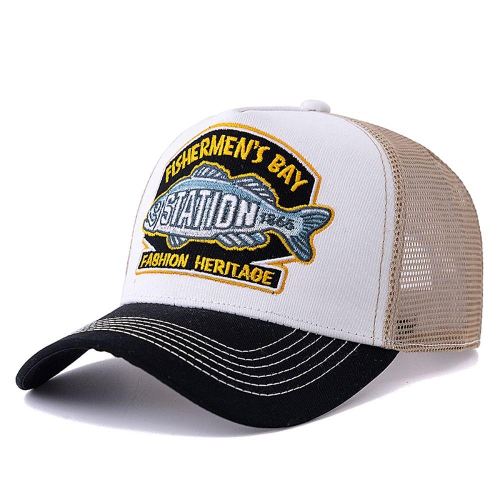 Breathable Fishing Cap Baseball Cap Sports Snapback Hat Summer Trucker Hat Camping Hiking