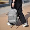 Solid Color Simple Double-shoulder Business Travel Computer Backpack for Junior High School, Senior High School and College Students