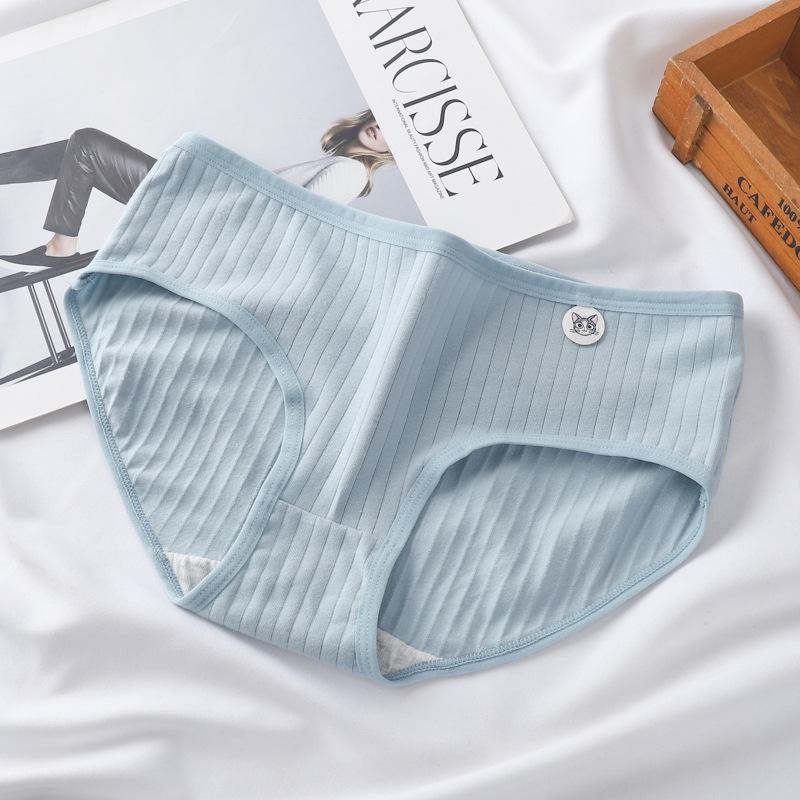 

Женские хлопковые трусы со средней посадкой — дышащие, удобные, однотонные XL (105-130 lbs)