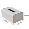 New Leather Living Room Hotel Office Car Paper Case Square Rectangle Storage Bag Organizer Boxes Decorative Tissue Box Holder