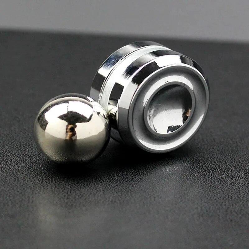 Adult Desktop Stress Relief Metal Fidget Toy Decompression Hypnosis Rotary Gyro Fingertip Toy Kinetic Round Spinner Kids Gift