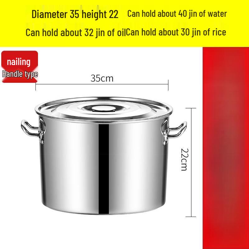 JPHZNB Heavy-Duty Stainless Steel Multi-Purpose Pot with Lid