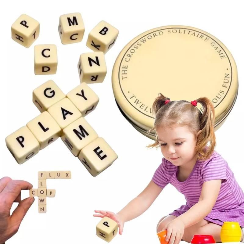 Classic Crossword Solitaire Game Crafted From Durable Plastic For Endless Entertainment