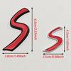 3D Metal Car Sticker Logo S Rear Trunk Badge Side Fender Emblem Decals For MINI Cooper S R56 R53 F56 R50 R52 R57 Accessories