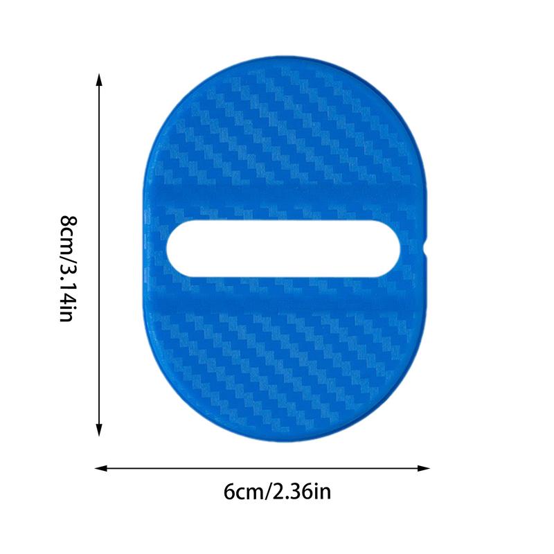 Door Latch Cover For Cars Noise Reducing Door Lock Cover 4 PCS Door Latch Cover Shock Absorbing Door Lock Protector Car Door