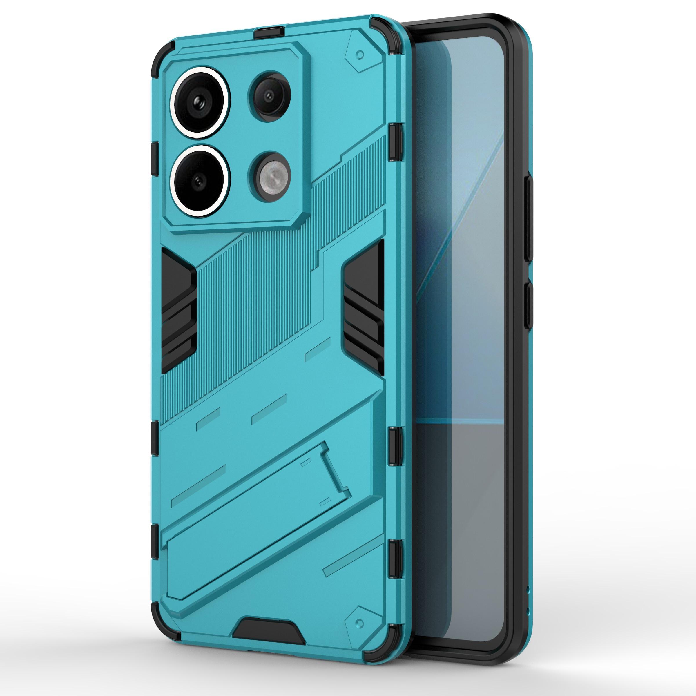 

For Xiaomi Redmi Note 13 Pro 5G/Poco X6 5G Kickstand Case TPU+PC Phone Back Cover Baby Blue