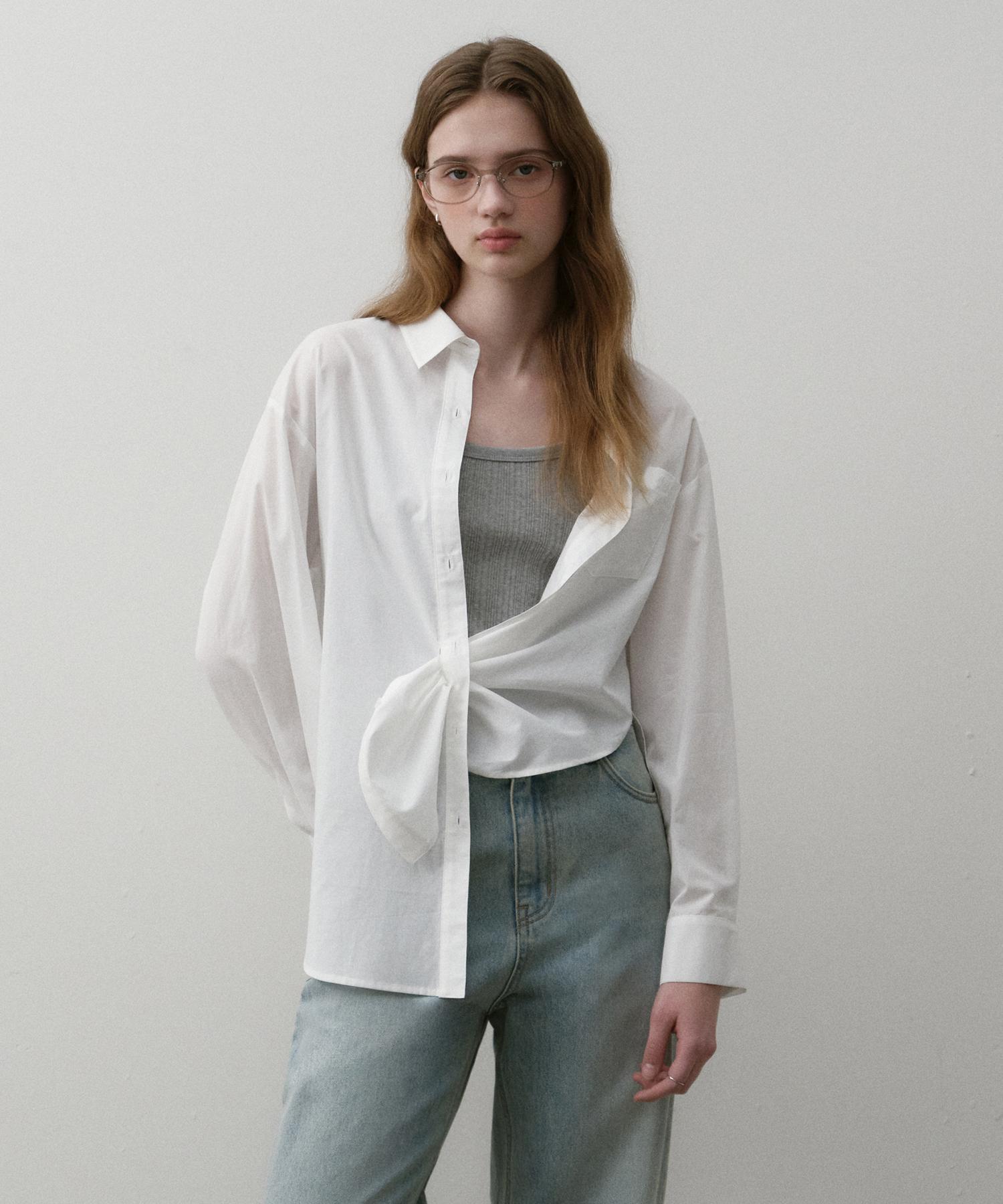 Ost Kaka Essential Loose Fit Summer Shirt Ivory White/Free