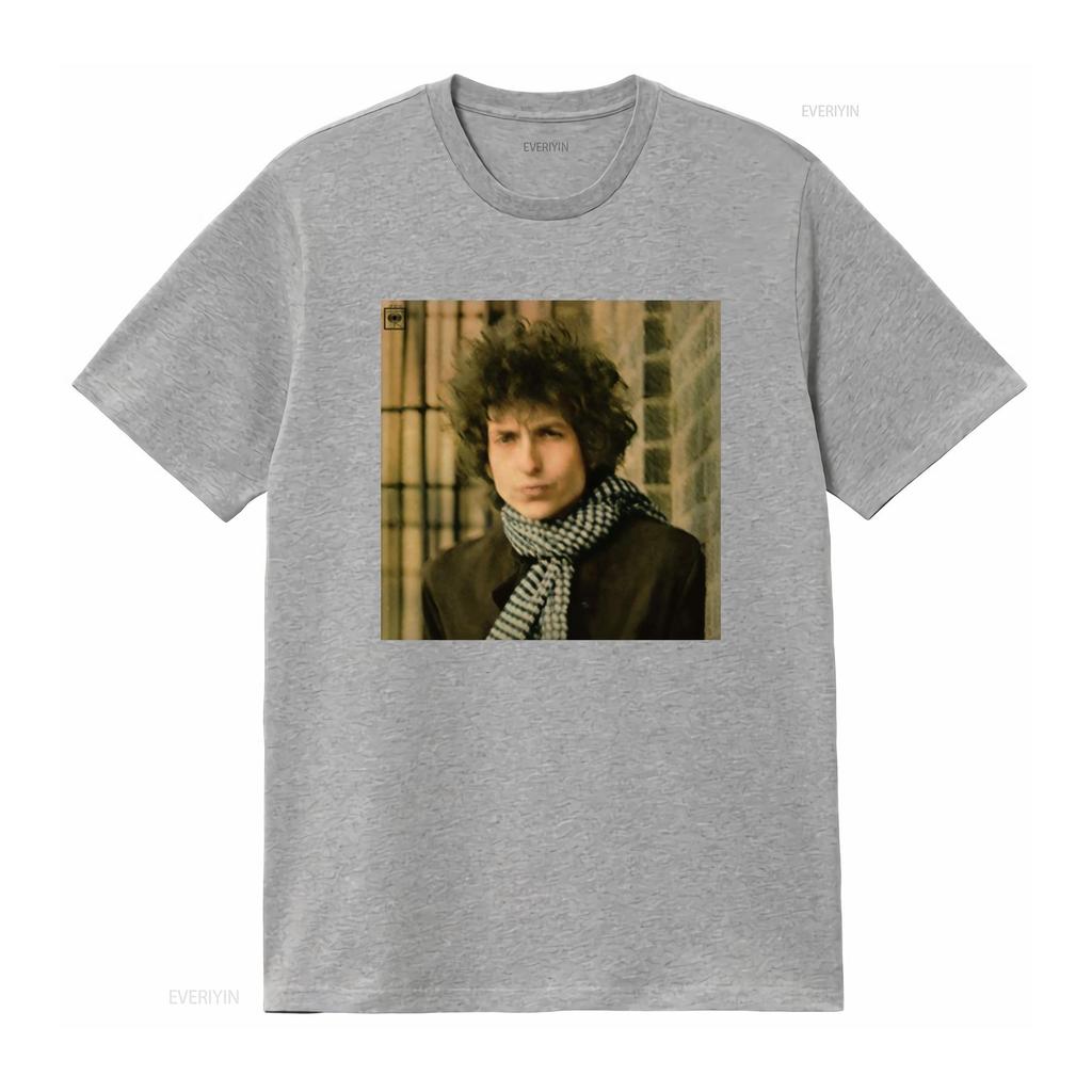 Bob Dylan Blonde On Rock N Roll Band T Shirt 056E Vintage Washed Slightly Casual Comfortable Stretched Graphic Streetwear