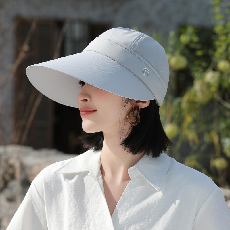 Sun Hat Female K Standard Removable Multi-Functional Big Eaves Windproof Sun Hat Outdoor Empty Top Sun Hat