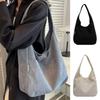 Leinwand Schulter Damen Einkaufstasche Cord Einfache Casual Große Kapazität Designer Handtaschen Für Frauen Reisen Solide Shopper Tasche