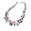 Retro Style Zircon Rose Earrings Necklace Court Style Exquisite Collarbone Chain Light Luxury Niche Jewelry Set