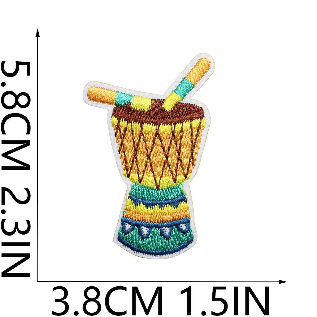 Cabin Embroidery Cloth Sticker Hawaii Travel Decoration Patch Sticker Yay Tree Pineapple Computer Embroidery Patch Flamingo