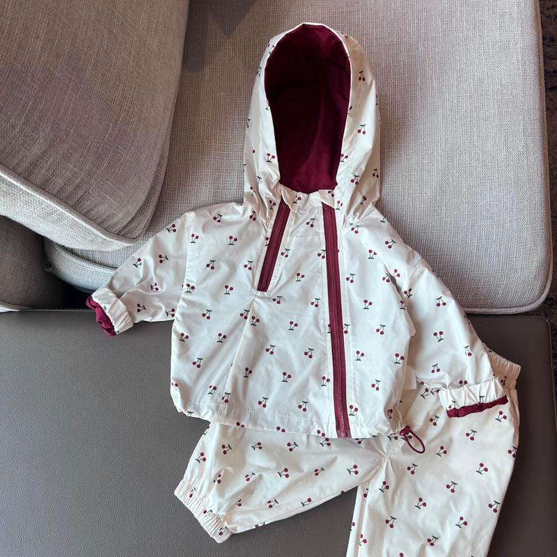 Jungen Mädchen Kleidung Set Frühling Herbst Stil Kinder Kapuzenjacke Hose Sportbekleidung Zweiteiliges Set