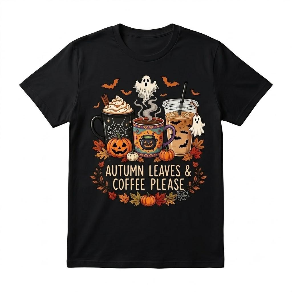 Halloween Fall Book Halloween Graphic Tee Black T Shirt Gift For Friends
