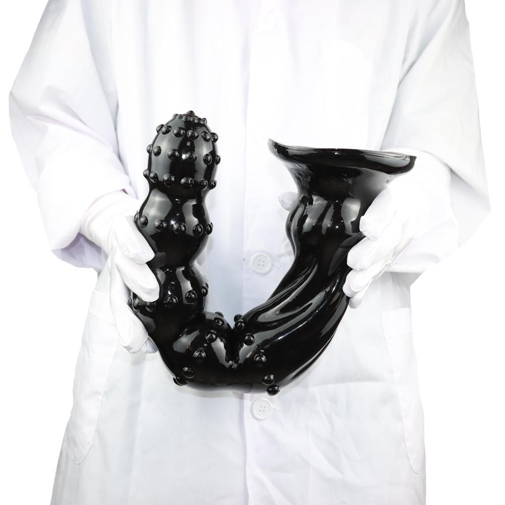 Plug Anal Silicone Extra Long avec Ventouse Godemichet Jouet Sexuel Masturbateur pour Hommes et Femmes Strap on Pénis Bite Réaliste BDSM