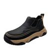 Spring new men's handmade online casual leather shoes men's retro big head foot cover thick bottom breathable leather shoes men