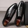 Fashion Leather Shoes for Men Luxury Business Dress Shoes Oxford Office Work Shoe Wedding Party Footwear Slip on Loafers Men Mesh Shoes