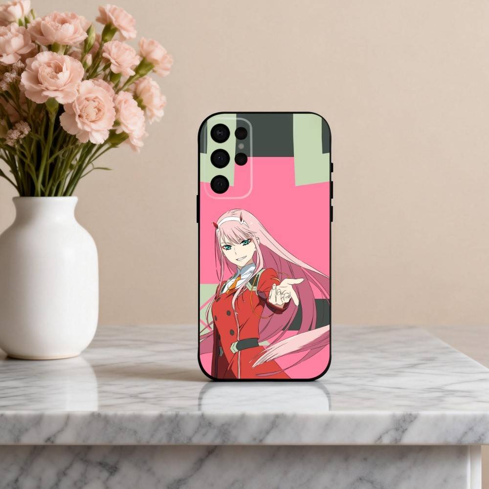 D-Darling in The F-Franxx Z-Zero Two Phone Case For Samsung S25,24,23,22,30,21,10,9,Ultra,Plus,Lite,FE,4,5 G Soft Black Case