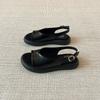 Simple and comfortable flat-soled soft-soled sandals for women's summer new retro British versatile open-toed sandals are not tired to wear