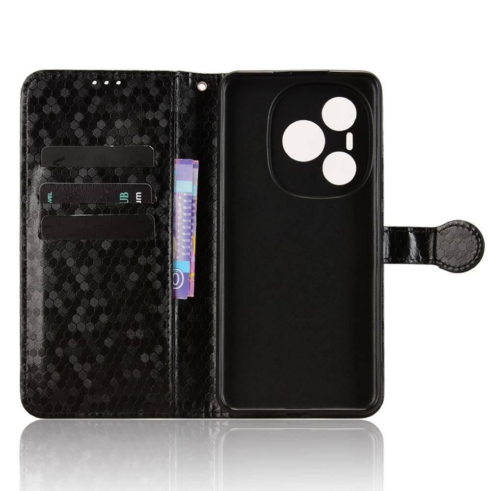 For Honor Power 5G Wallet Case Dot Pattern Imprint PU Leather Phone Cover