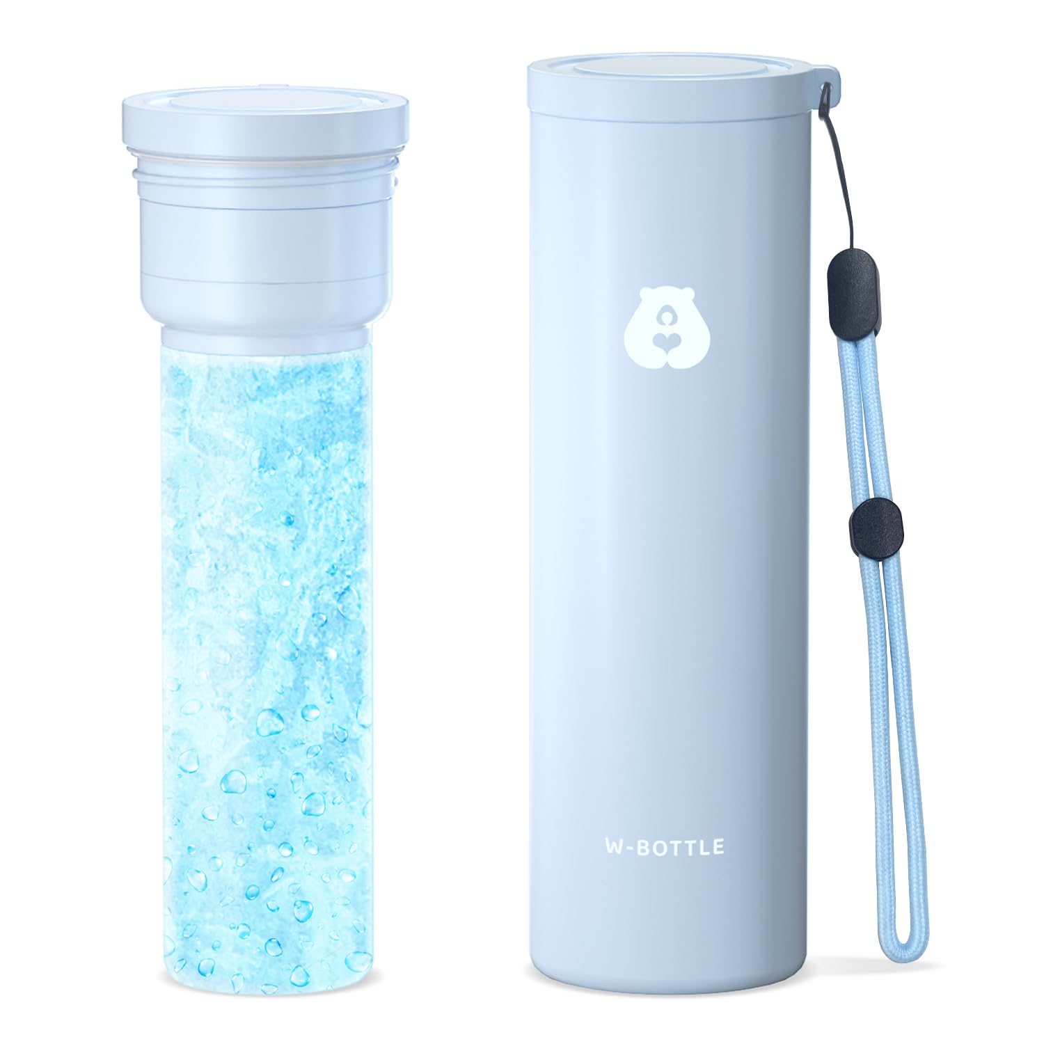 

Mini Ice Pack Innovation Thermos Portable Ice Pack for Vacuum with Cooling Perfect for Outdoor and Relieving the Heat of Summer [2025 & 22-Hour синий