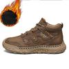 Autumn Winter Plus Velvet Warm Handmade Mens Boots Comfortable Ankle Casual Moccasins Shoes Size 38 48