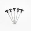Camping Tent Stake Strong Load-bearing Thickened Windproof Galvanized Iron Impact Resistance Camping Garden Canopy Stake for Outdoor