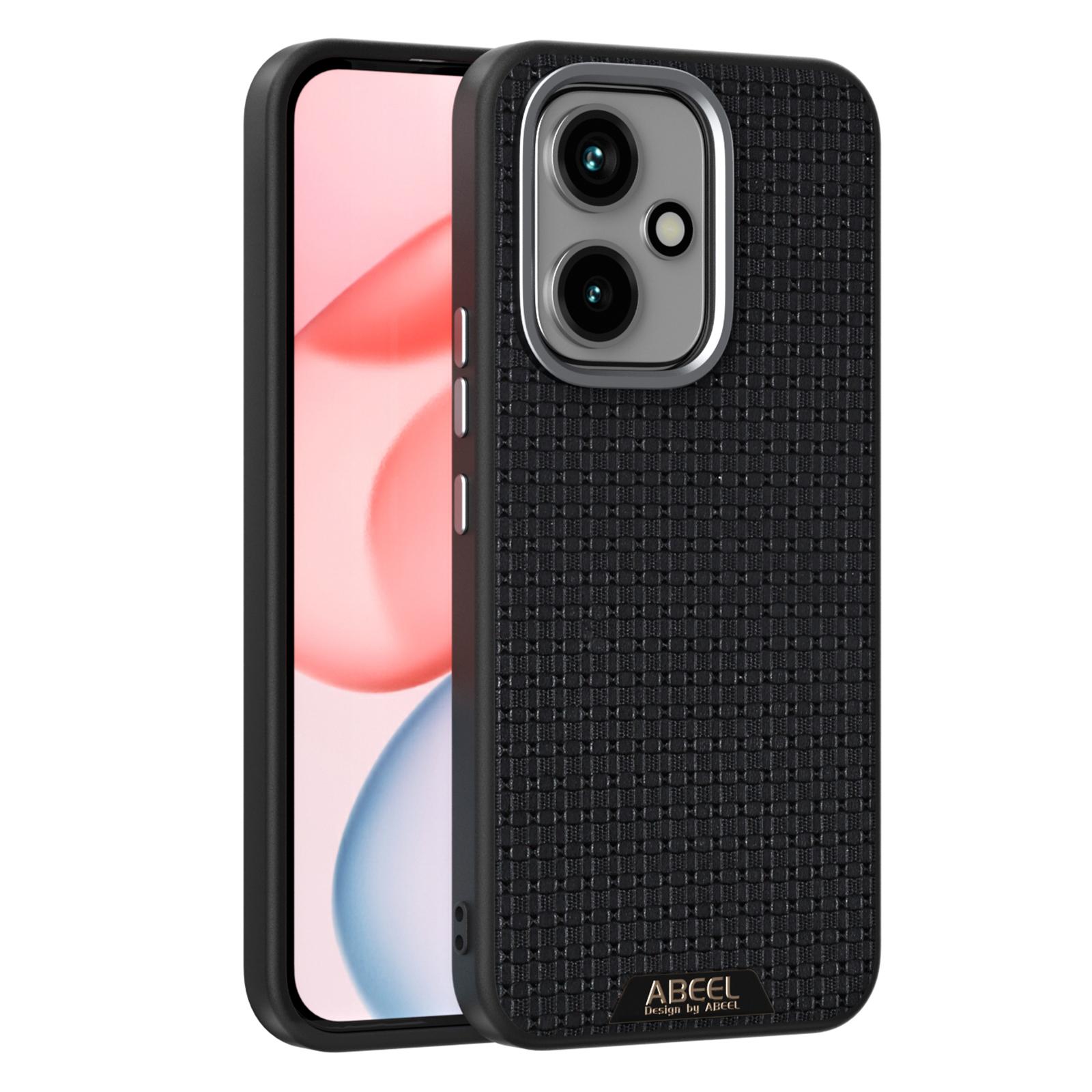 

ABEEL For Honor 400 5G (Global) Case Compatible with MagSafe Textured Micro-Embossing Back Cover Black