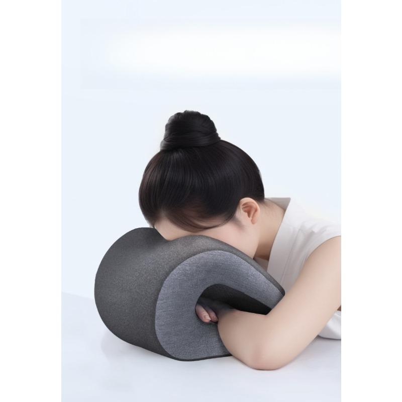 2026 Upgrade Memory Foam Multifunctional Nap Pillow for Office Desk, Portable Ergonomic Neck Support Cushion - Desk Sleeping Aid